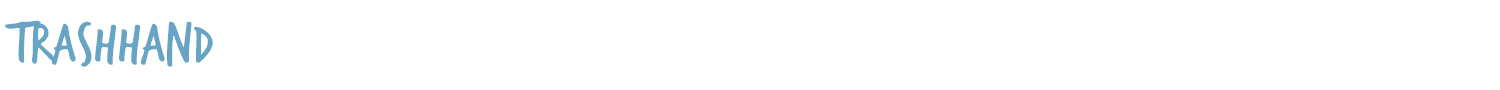 sample TrashHand font