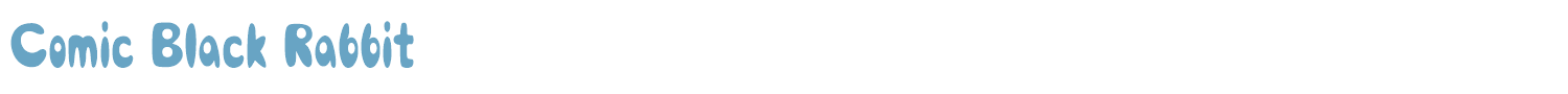 sample Comic Black Rabbit font