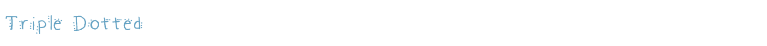 sample Triple Dotted font