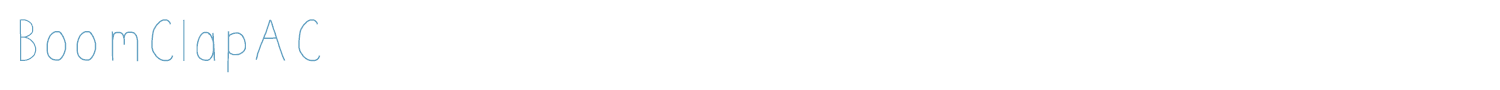 sample BoomClapAC font