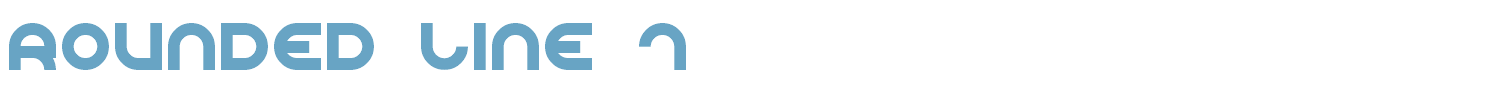 sample Rounded Line 7 font
