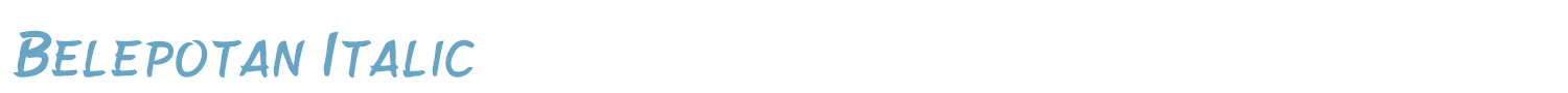 sample Belepotan font