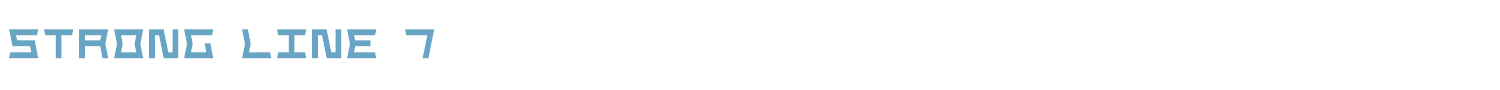 sample Strong Line 7 font