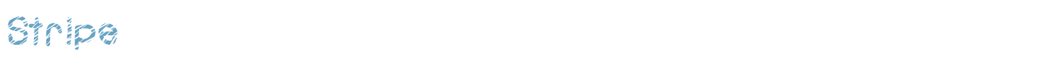 sample Stripe font