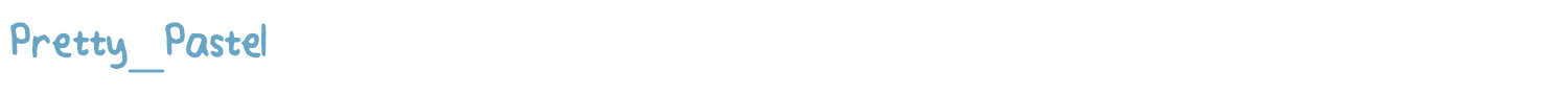 sample Pretty_Pastel font