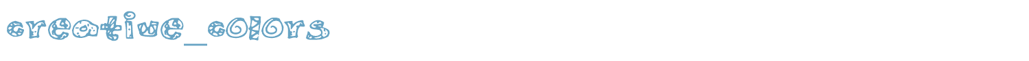 sample Creative_Colors font