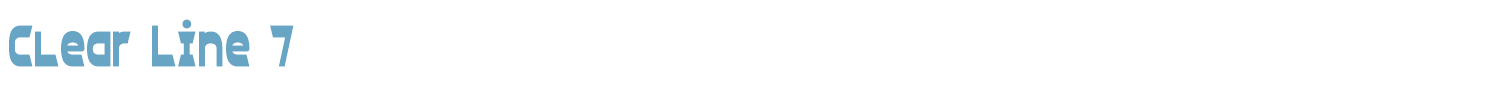 sample Clear Line 7 font