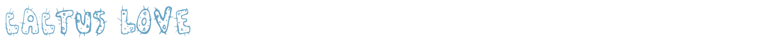 sample Cactus Love font