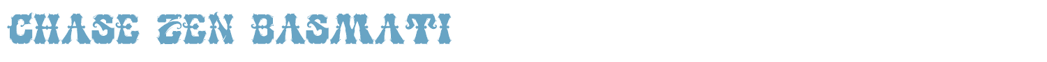 sample CHASE ZEN BASMATI font