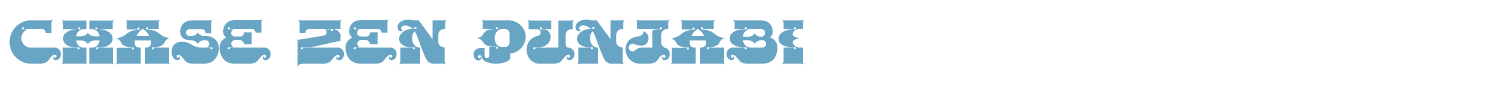 sample CHASE ZEN PUNJABI font