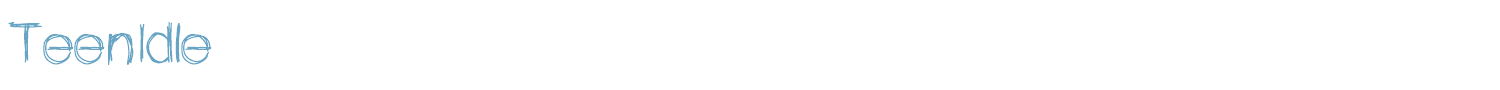 sample TeenIdle font