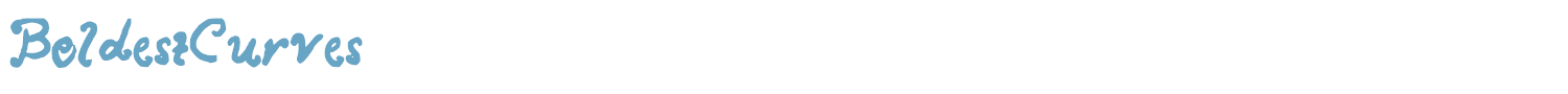 sample BoldestCurves font