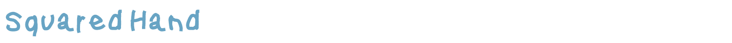 sample Squared Hand font