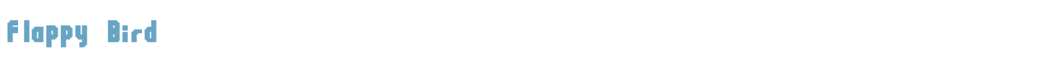 sample Flappy Bird font
