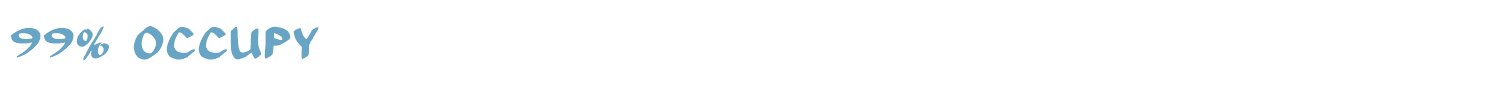 sample 99 % OCCUPY font