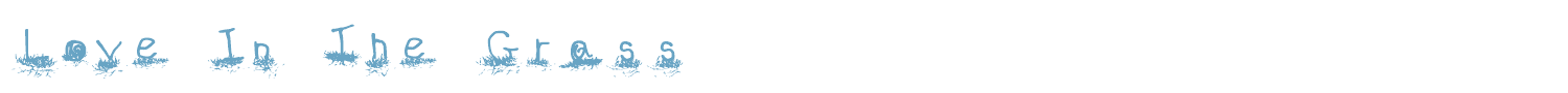 sample Love In The Grass font