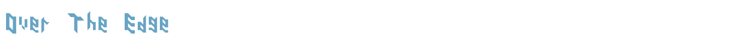 sample Over The Edge font