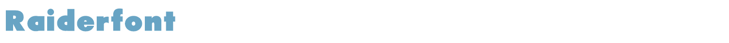 sample Raiderfont font