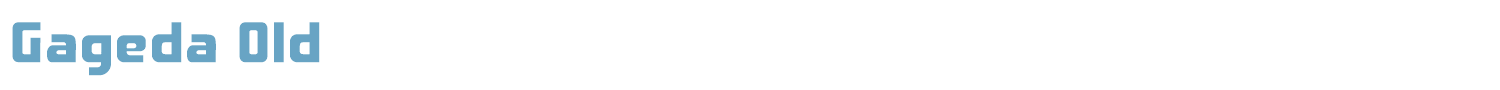 sample Gageda Old font