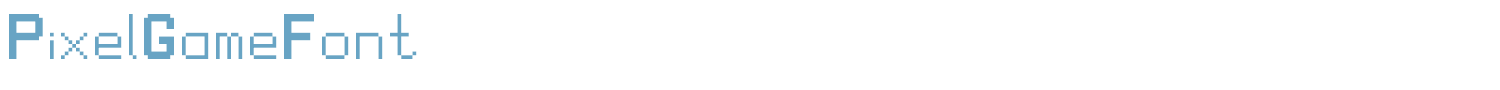 sample PixelGameFont font