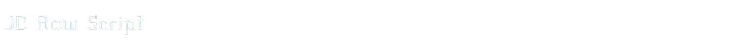 sample JD Raw Script font