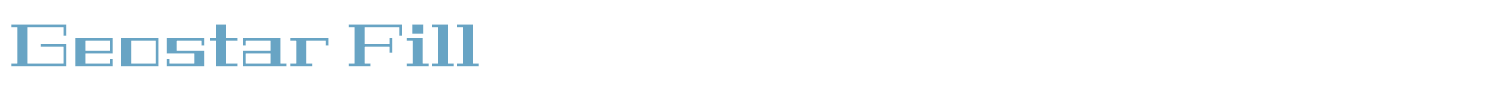 sample Geostar Fill font
