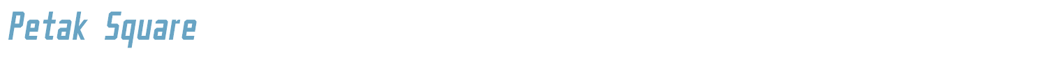 sample Petak Square font