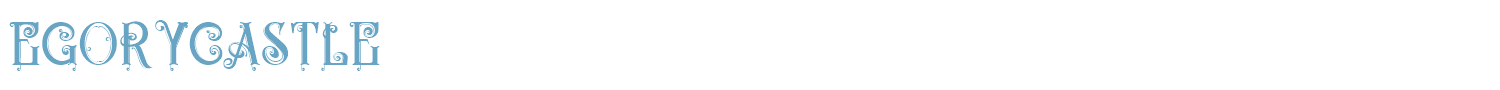sample Egorycastle font