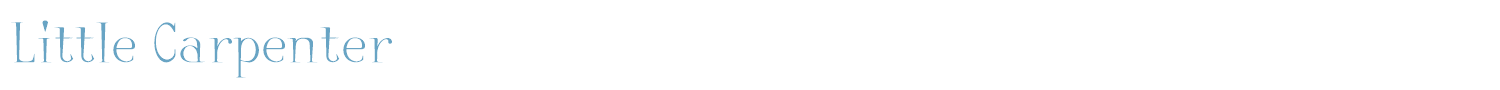 sample Little Carpenter font