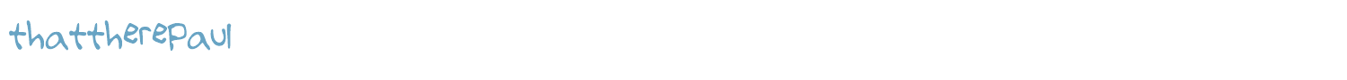 sample thattherePaul font
