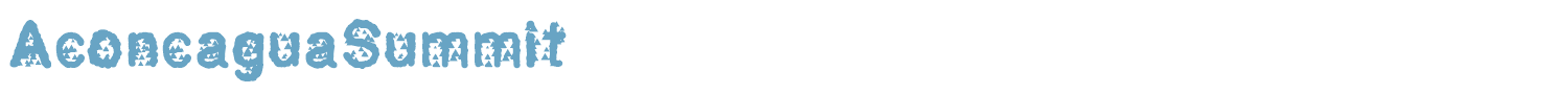 sample AconcaguaSummit font