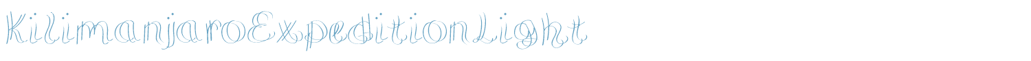 sample KilimanjaroExpeditionLight font