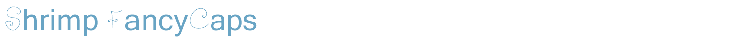 sample Shrimp FancyCaps font