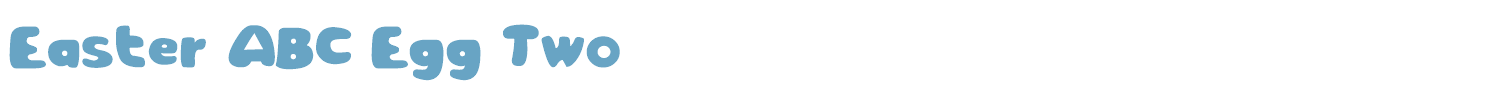 sample Easter ABC Egg Two font