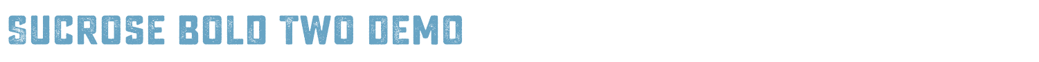 sample Sucrose Bold Two DEMO font
