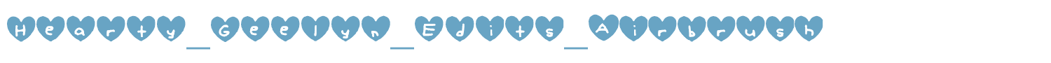 sample Hearty_Geelyn_Edits_Brush font