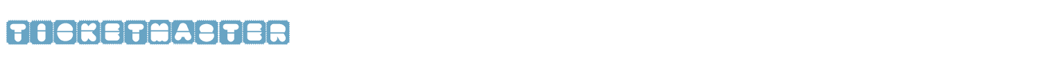sample TicketMaster font
