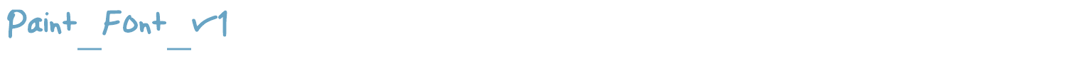sample Paint_Font_v1 font