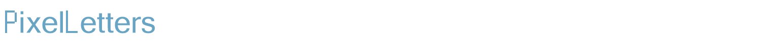 sample PixelLetters font