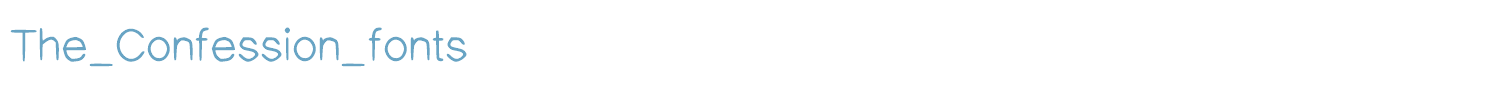 sample The_Confession_fonts font