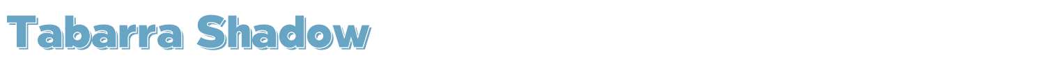 sample Tabarra Shadow font