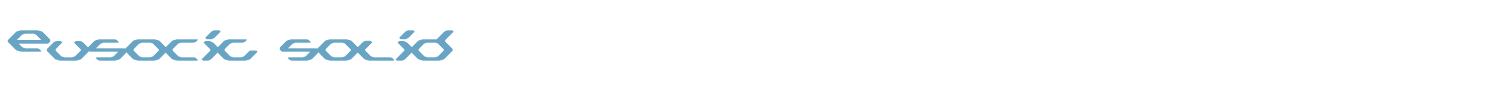 sample Eusocia solid font
