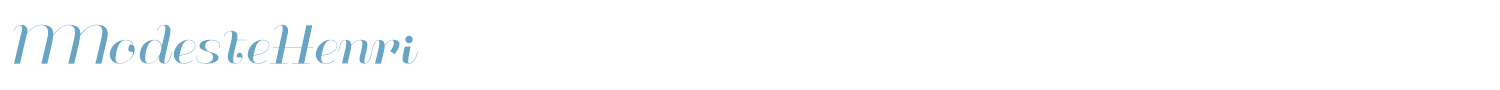 sample ModesteHenri font