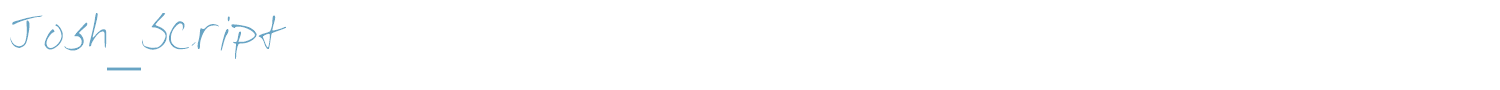 sample Josh_Script font
