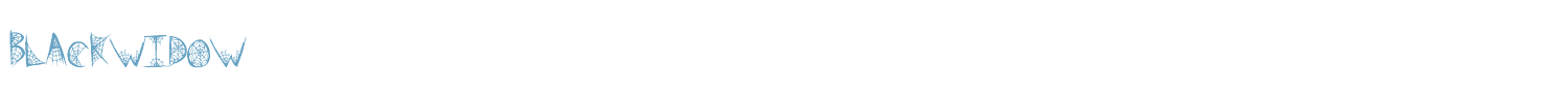 sample BlackWidow font