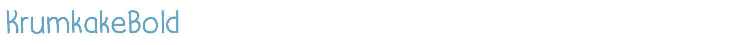 sample KrumkakeBold font
