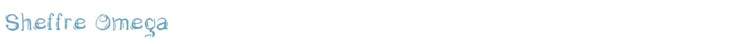 sample Sheffre Omega font