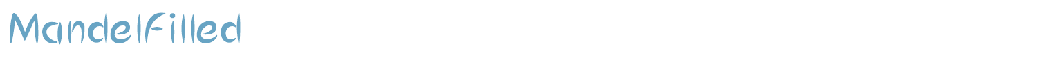 sample MandelFilled font