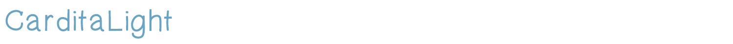 sample CarditaLight font