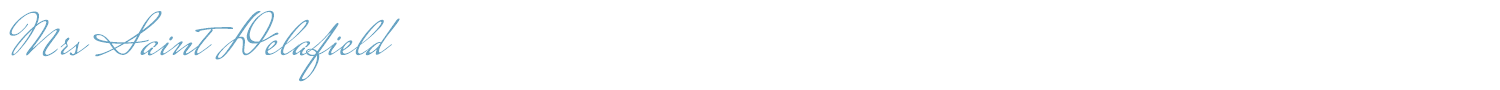sample Mrs Saint Delafield font